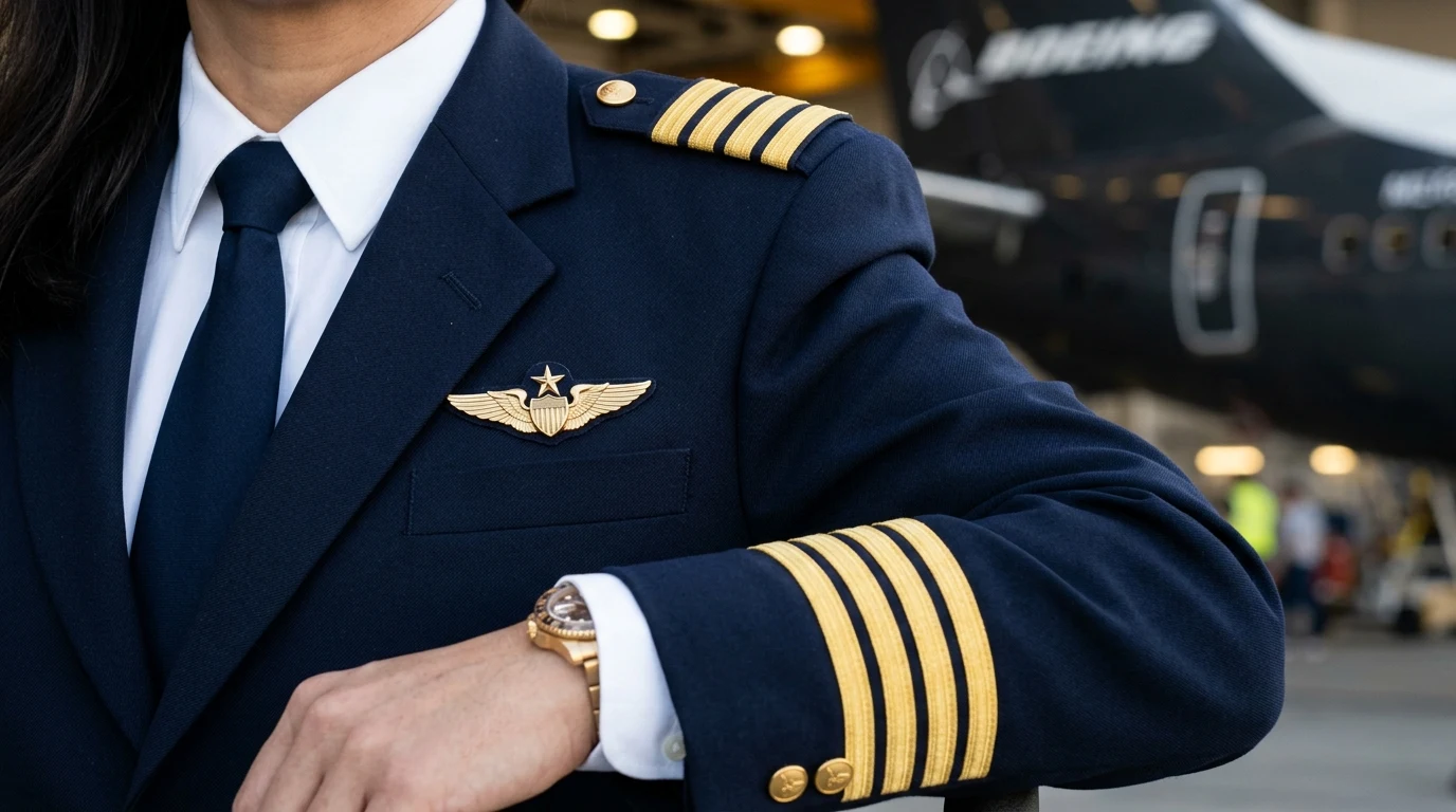 Hodnosti pilotů a proužky na uniformě: Co znamenají zlaté prýmky v letectvu | FlyIPilot